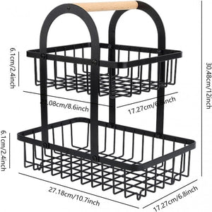 2-Tier Kitchen Countertop Fruit Rack