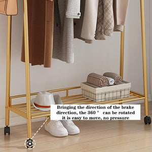 Double Rod Clothing Garment Rack