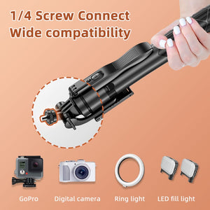 PLOKAMA P9 LED SELFIE STICK PLUS TRIPOD WITH HANDLE